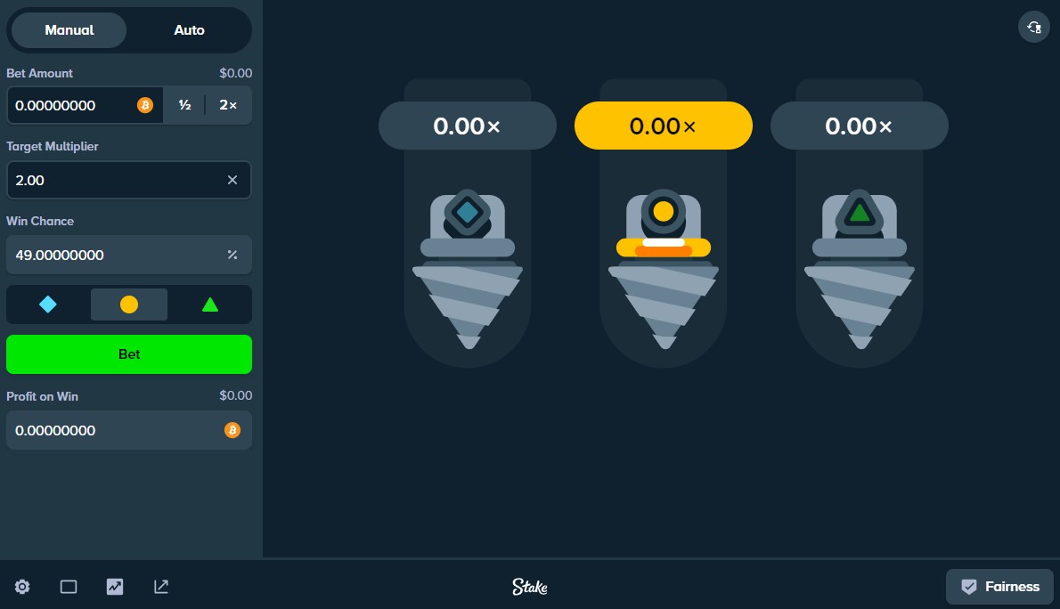 Stake Originals Drill Screenshot